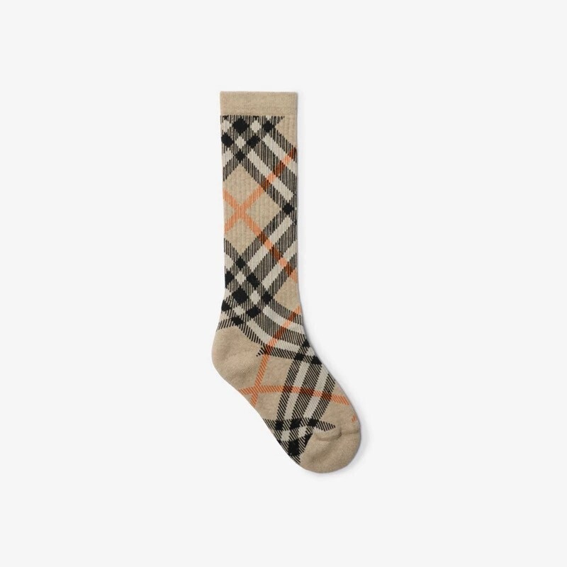 BURBERRY チェック コットンブレンドソックス