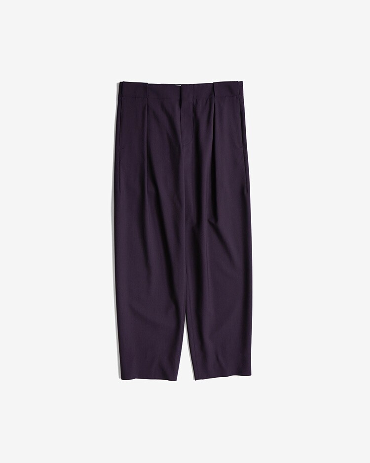 OVERCOAT Pleated Trouser with Loops