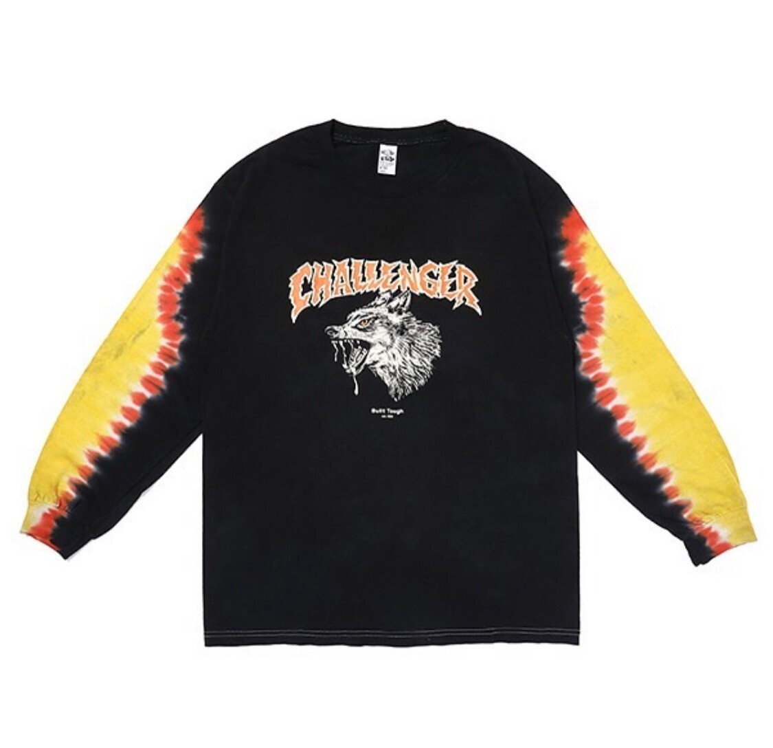 CHALLENGER L/S TIE DYE ZOMBIE WOLF TEE