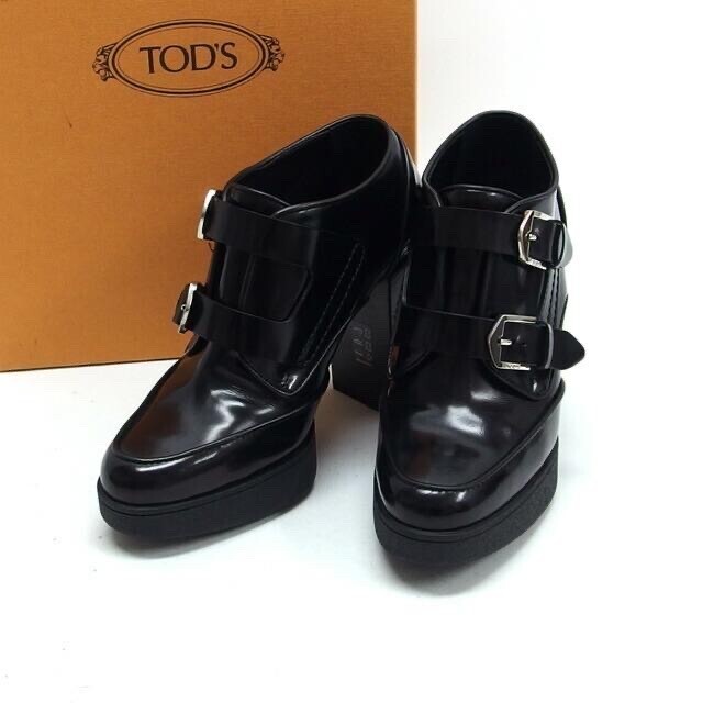 TOD'S ブーティ　ハイヒール　レザー　黒