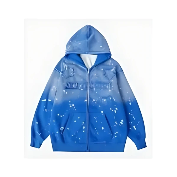 Aelfric Eden スターワッペン グラデーション ZIP UP パーカー