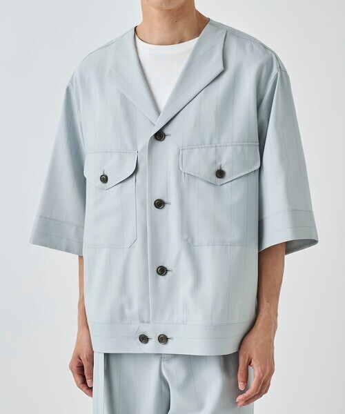 UJOH STUDIOUS別注 Battle Cropped Shirt
