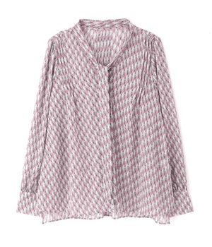 JILLSTUART ジェフリーリボンタイ付プリントブラウス