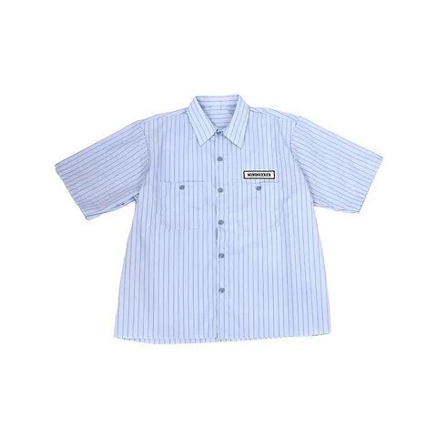 mindseeker Box Logo STRIPE S/S SHIRT / LIGHT GREY