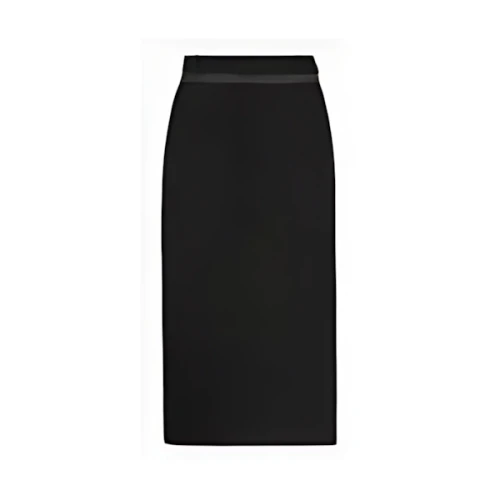FENDI Black grain de poudre wool skirt
