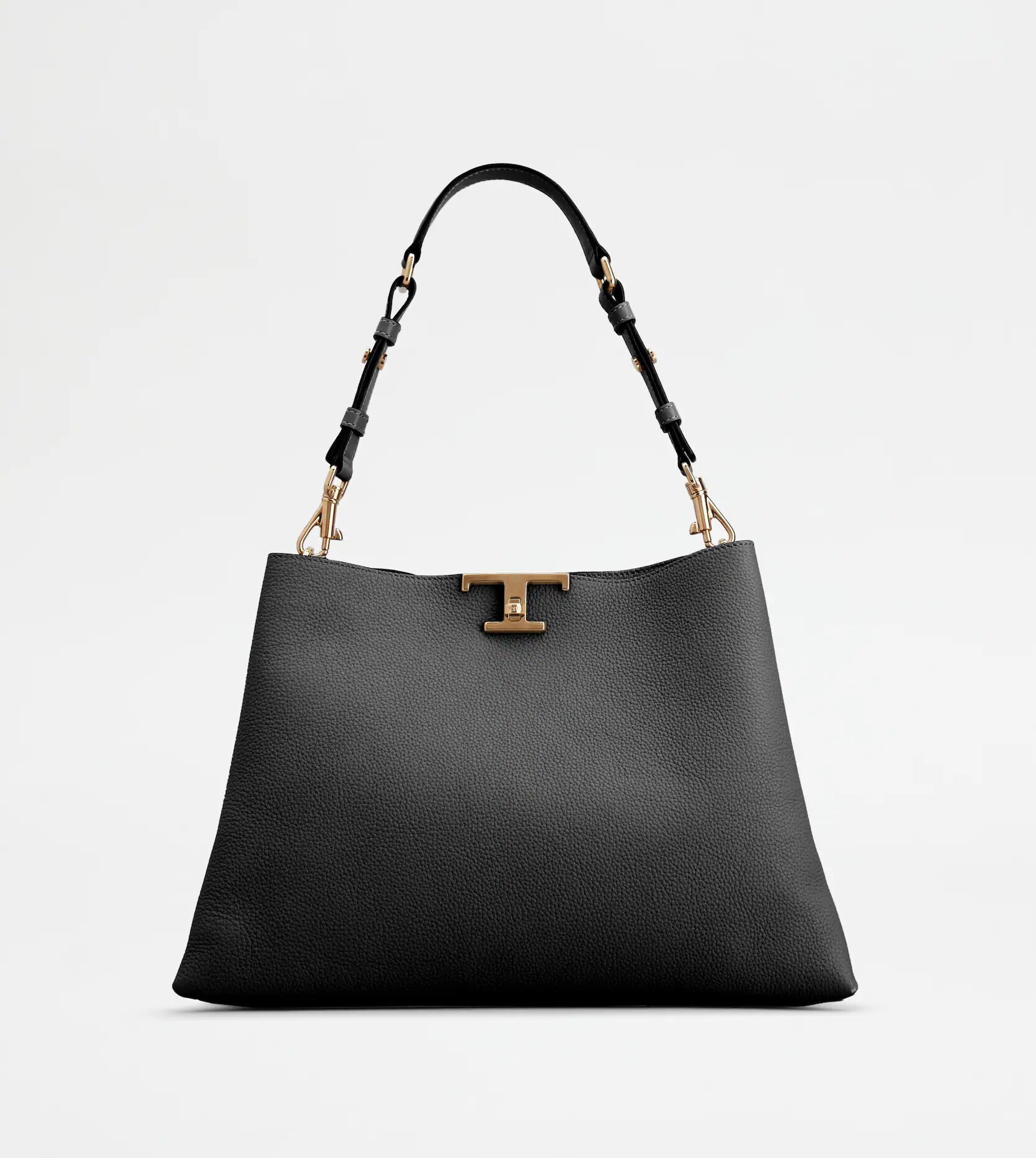 TOD'S T タイムレス レザー ショルダー バッグ ミディアム