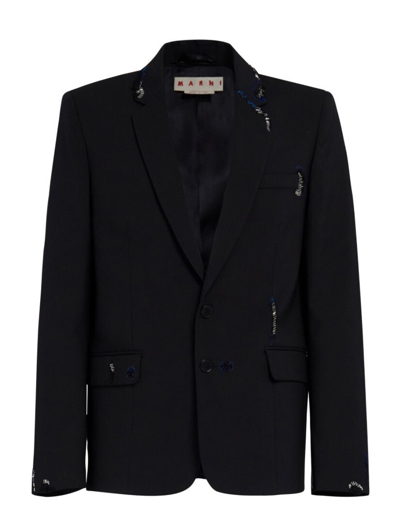 MARNI ウール シングルブレストジャケット