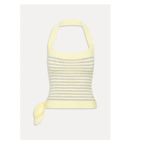 Frankies Bikinis Quinn Cloud Knit Halter Top
