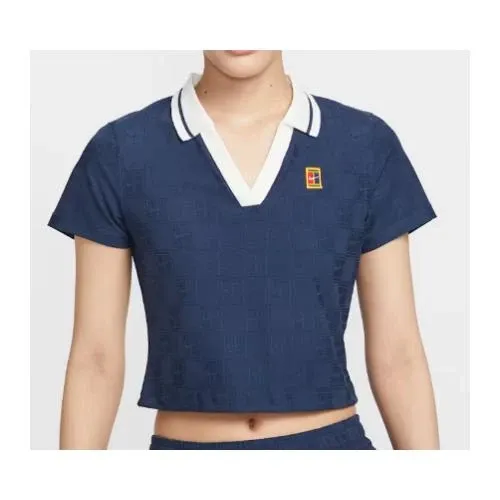NIKE Dri-FIT クロップド テニスポロ