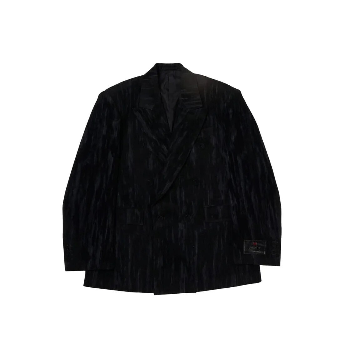 doublet Dust Flocky Double Tailored Jacket (Black)
