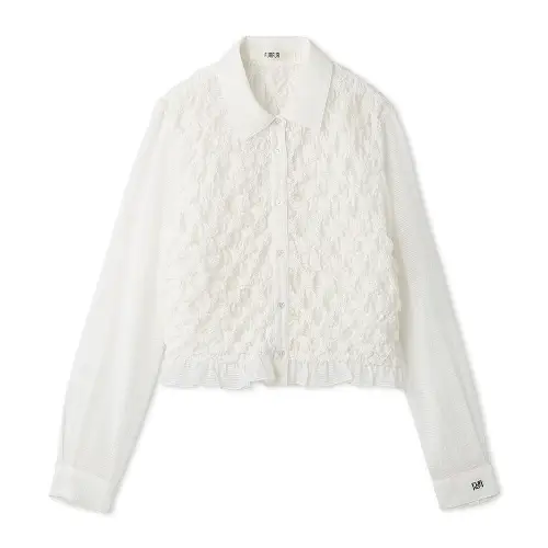 FURFUR シャーリングクロップドシャツ