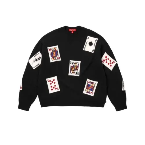Supreme Beaded Cards Sweater