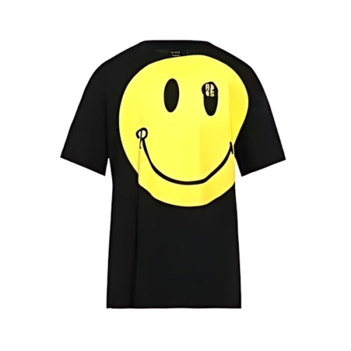 Raf Simons Big Fit T-Shirt With Large Smiley Print