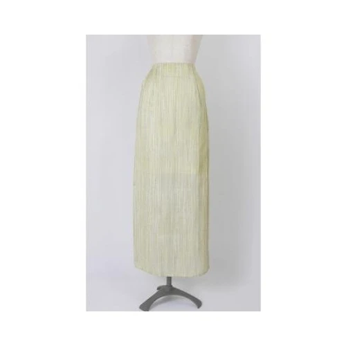 EBONY S-02 Slub Stripe Skirt <YELLOW Stripe>