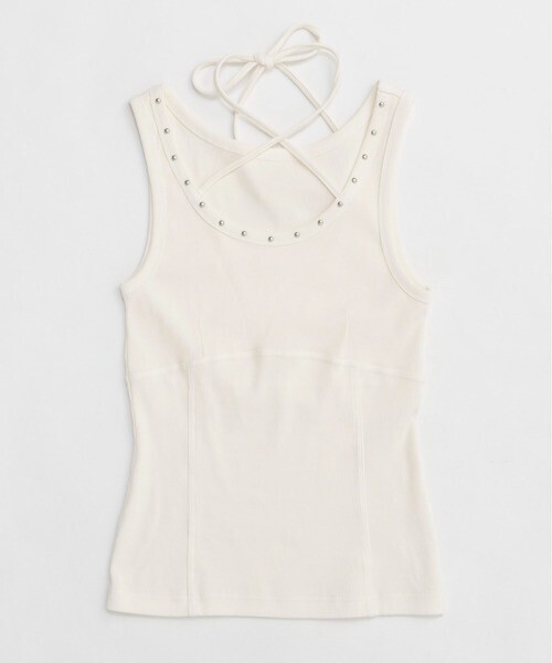 MAISON  SPECIAL Pigment Processing Studs Tank Top/ピグメントスタッズタンクトップ