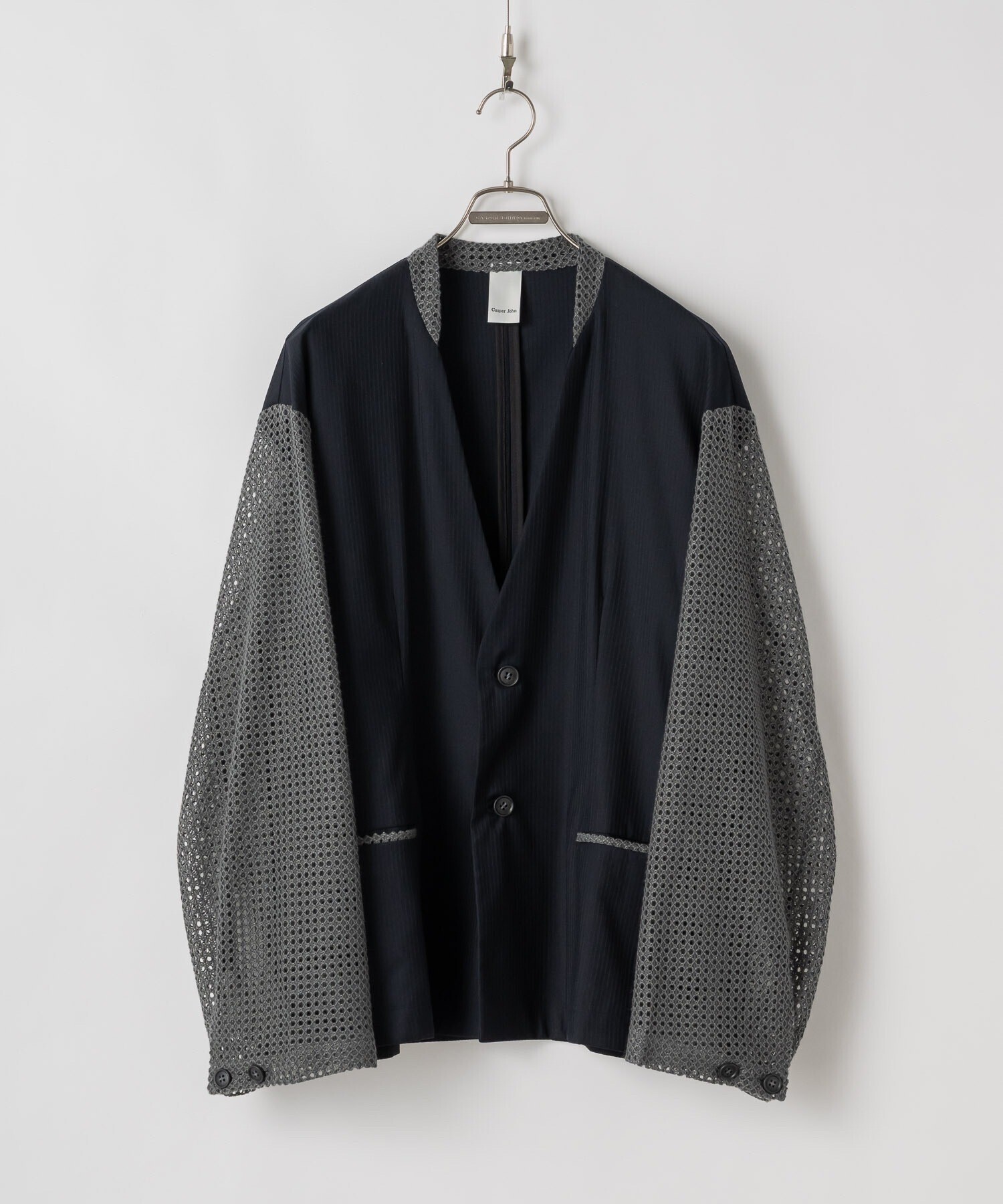 Casper John Shadow stripe tailored jacket/シャドーストライプテーラードジャケット