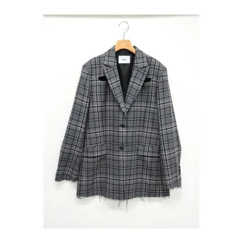 tiit tokyo タータンチェックテーラードジャケット