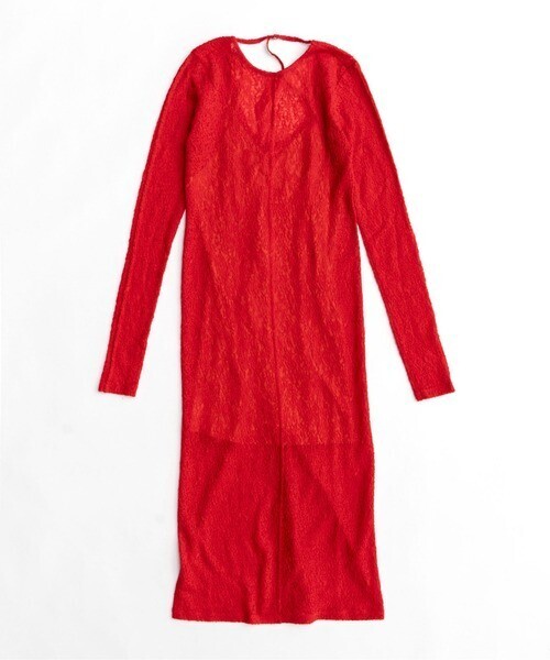 MAISON SPECIAL Maxi Length Lace One-piece Dress