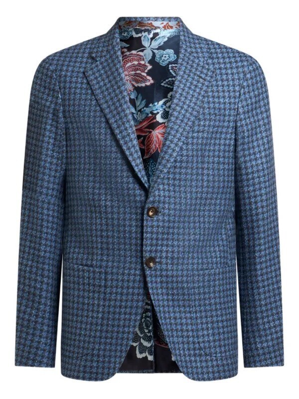 ETRO チェック シングルジャケット