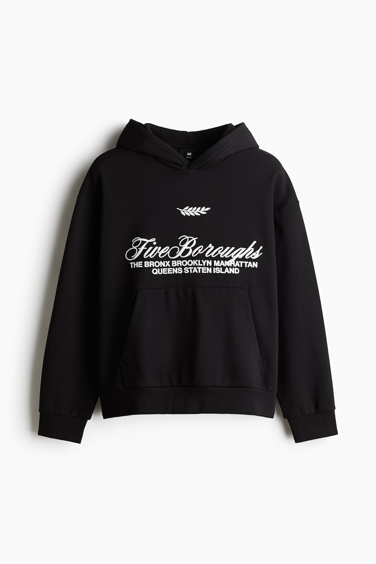 H&M ルーズフィット プリントスウェットパーカ