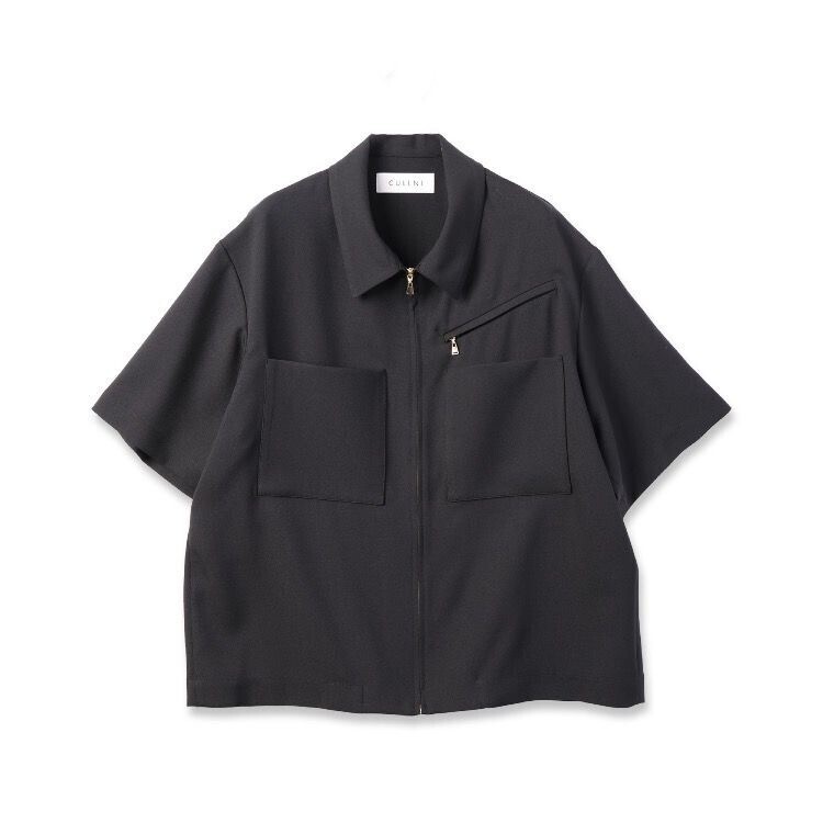 CULLNI Dry Heather Twill Double Pocket Short Sleeve Shirt