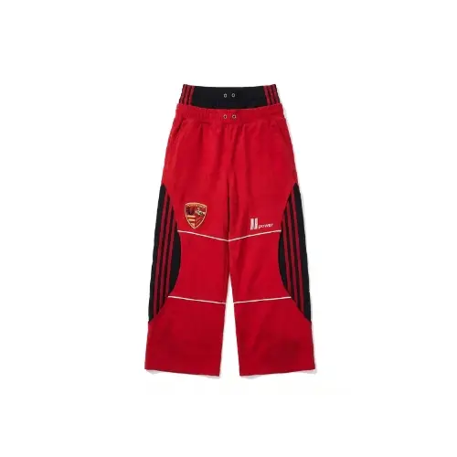 Fourth3ex Red Stripe Double Waistband Sweatpants