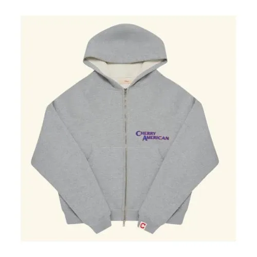 cherry la Thermal Zip Up Hoodie