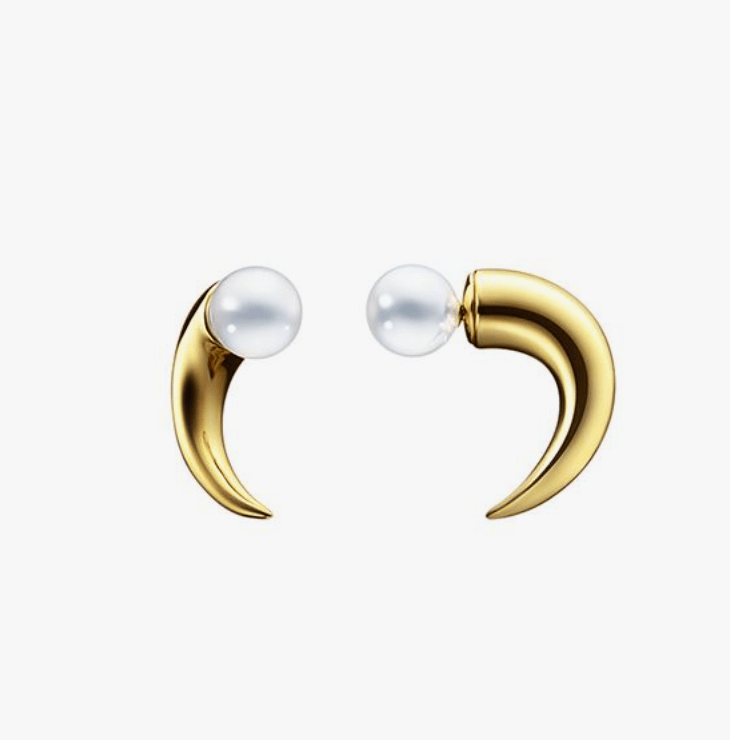 TASAKI デインジャー ホーン イヤリング
