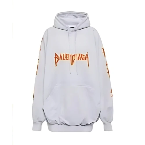 Balenciaga Women's Metal Vintage Oversized Hoodie