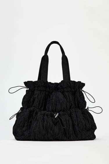ZARA ギャザーショルダーバッグ