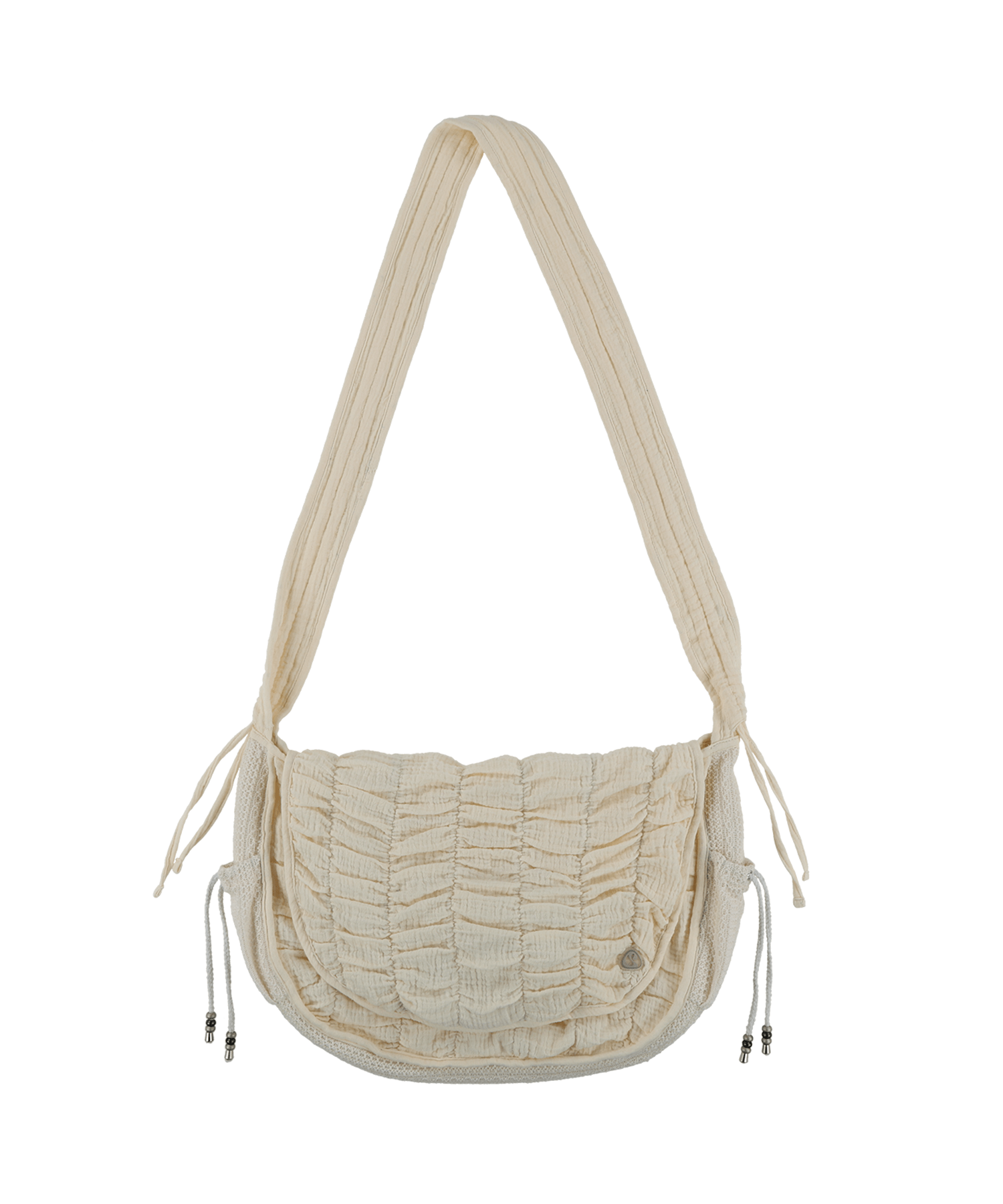 coyseio QUILTED CROSS BAG IVORY