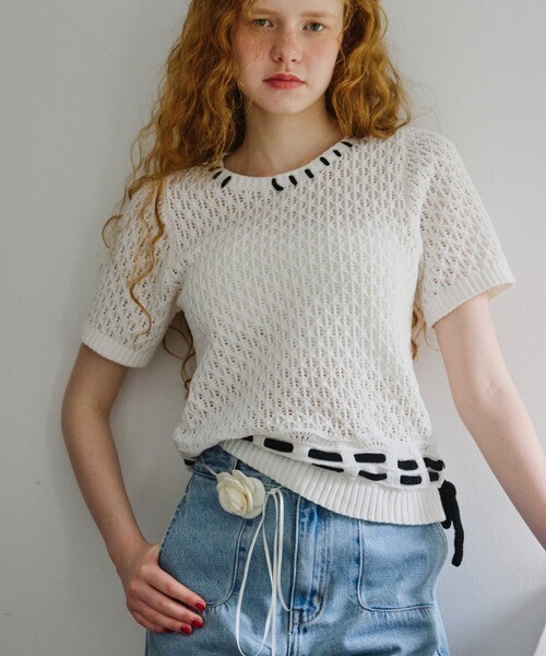 idem summer knit tops/サマーニットトップス