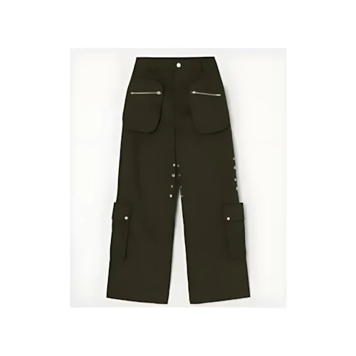 BEEDEN DETACHABLE POCKET TUCK STRAIGHT PANTS