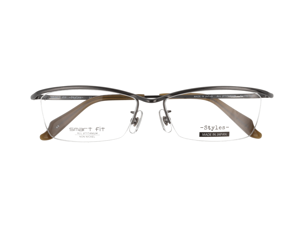 メガネのアイガン smart fit -Styles- SF-8001 Col.2【グレー】