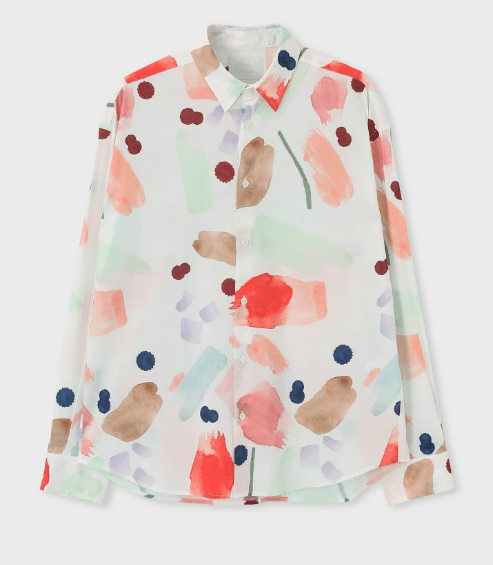 Paul Smith ニュアンスフローラル プリントシャツ