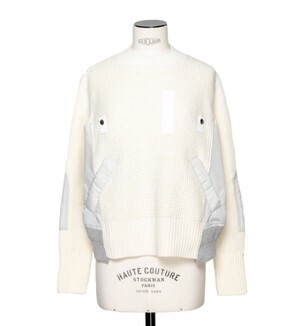 sacai Nylon Twill x Knit Pullover