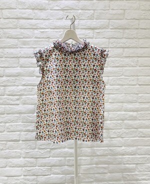 HORROR VACUI 11PS22 B5 KRISTINA hand-pleated-detailing blouse