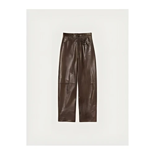 AURALEE HEAVY LAMB LEATHER PANTS