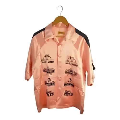 HYSTERIC GLAMOUR HYS LOGO LINE オープンカラーシャツ