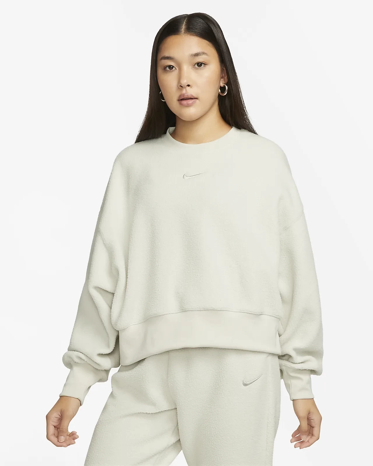 NIKE ナイキ スポーツウェア プラッシュ ウィメンズ モッド クロップ クルーネック スウェットシャツ