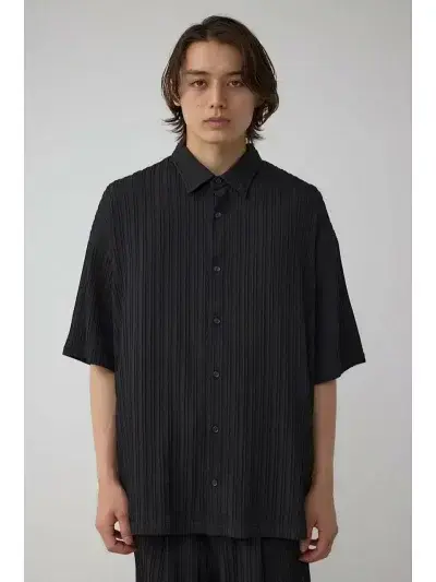 AZUL by moussy タック楊柳リラックスシャツ