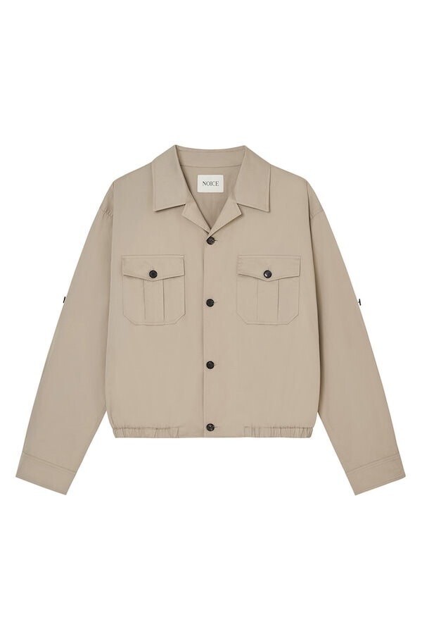 NOICE FLAP POCKET COTTON BLOUSON - BEIGE