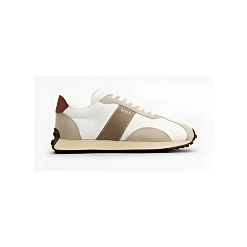 TOD’S トッズ T ヴィンテージ レザー＆テクニカル ファブリック スニーカー