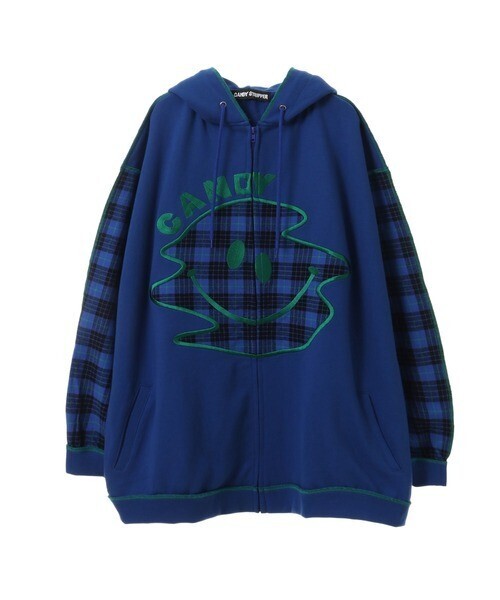 Candy Stripper DISTORTED SMILE ZIP フーディ