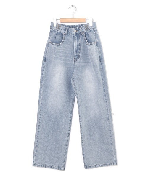w closet ウエストホックデニムパンツ