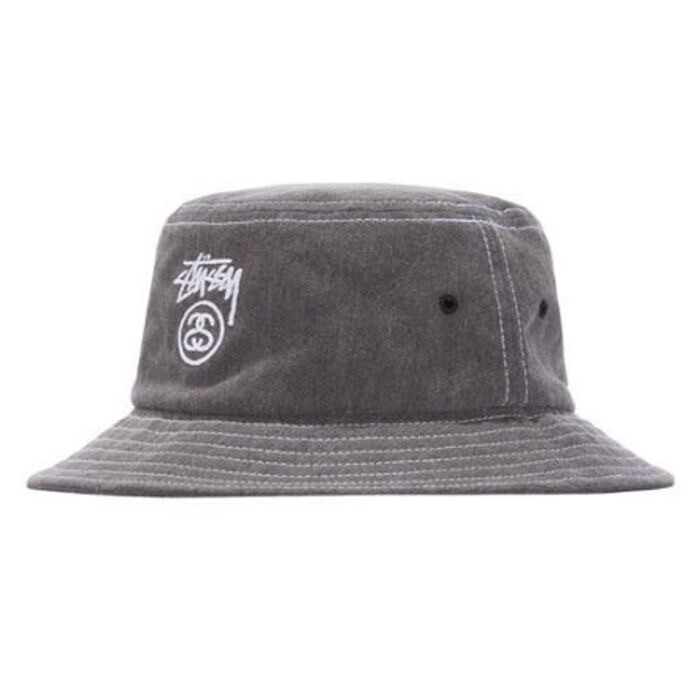 STUSSY Washed stock lock bucket hat