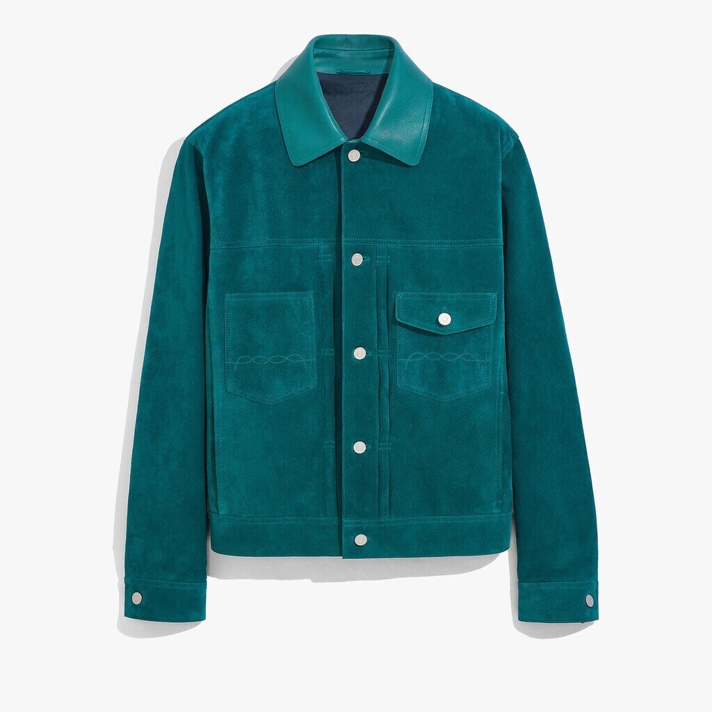 BERLUTI スエード デニムジャケット