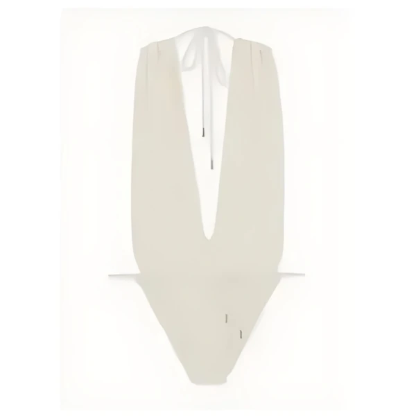 SAINT LAURENT バックレスvホルター スイムスーツ