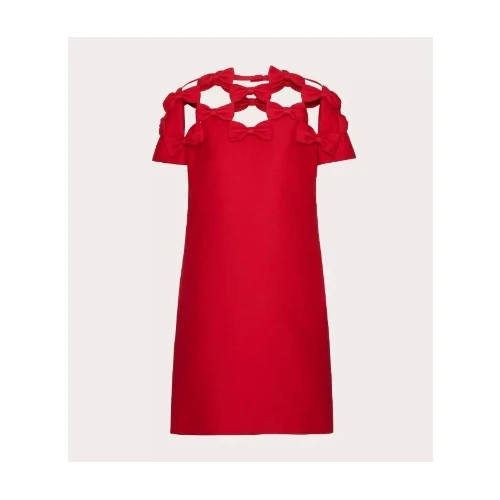 VALENTINO bow cut-out minidress