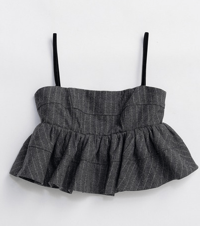 PRANK PROJECT Tweed Peplum Bustier
